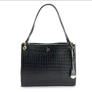 NWT London Fog Brielle Croco Satchel
